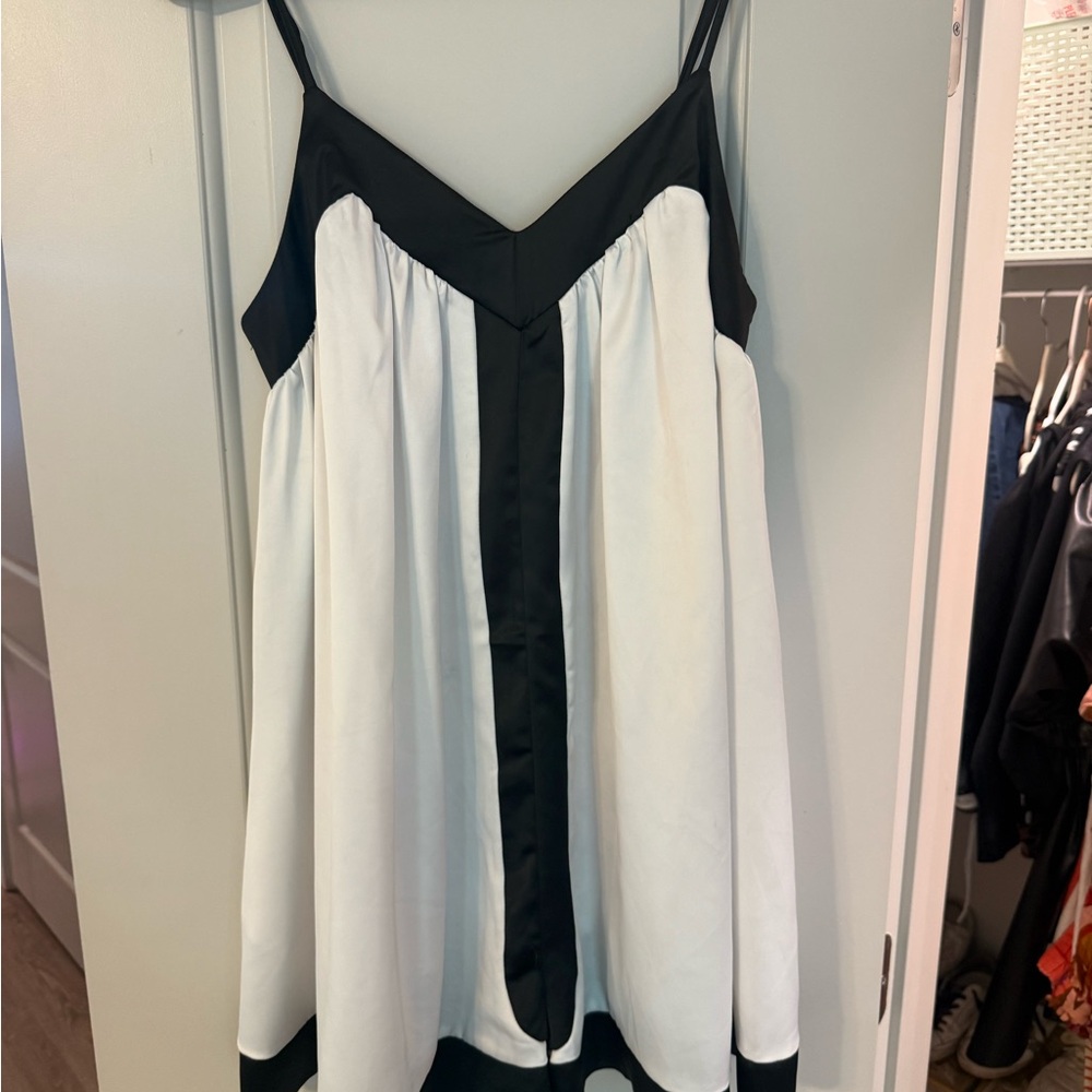 Black and white romper